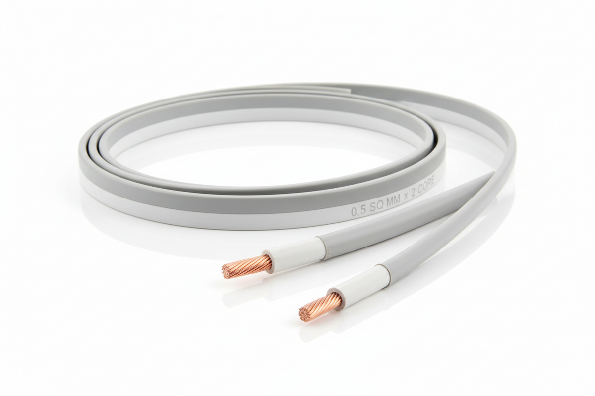 0.5 SQ MM x 2 Core RR KABEL Multicore Flexible Cables ( Flat )