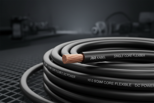 10.0 SQ MM RR KABEL Single Core Flexible Cable ( DC Power Cable ) (Black)