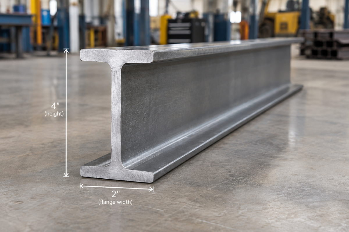 4'' x 2'', I Beam