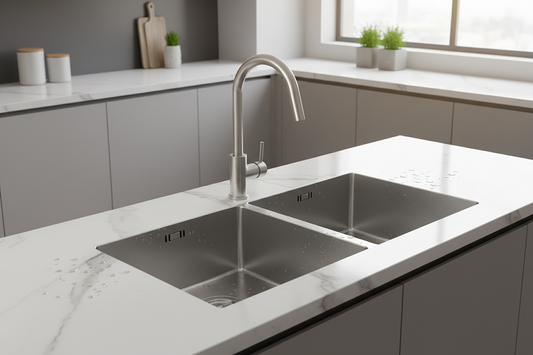 06080-7Z-I011, JOMOO, Stainless Steel Double Tank Sink