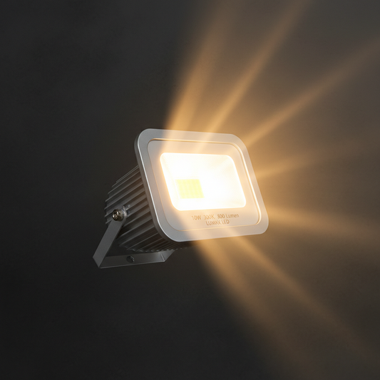 10W, 3000K, 800 Lumen, LUMAX, LED Flood Light (Warm White)