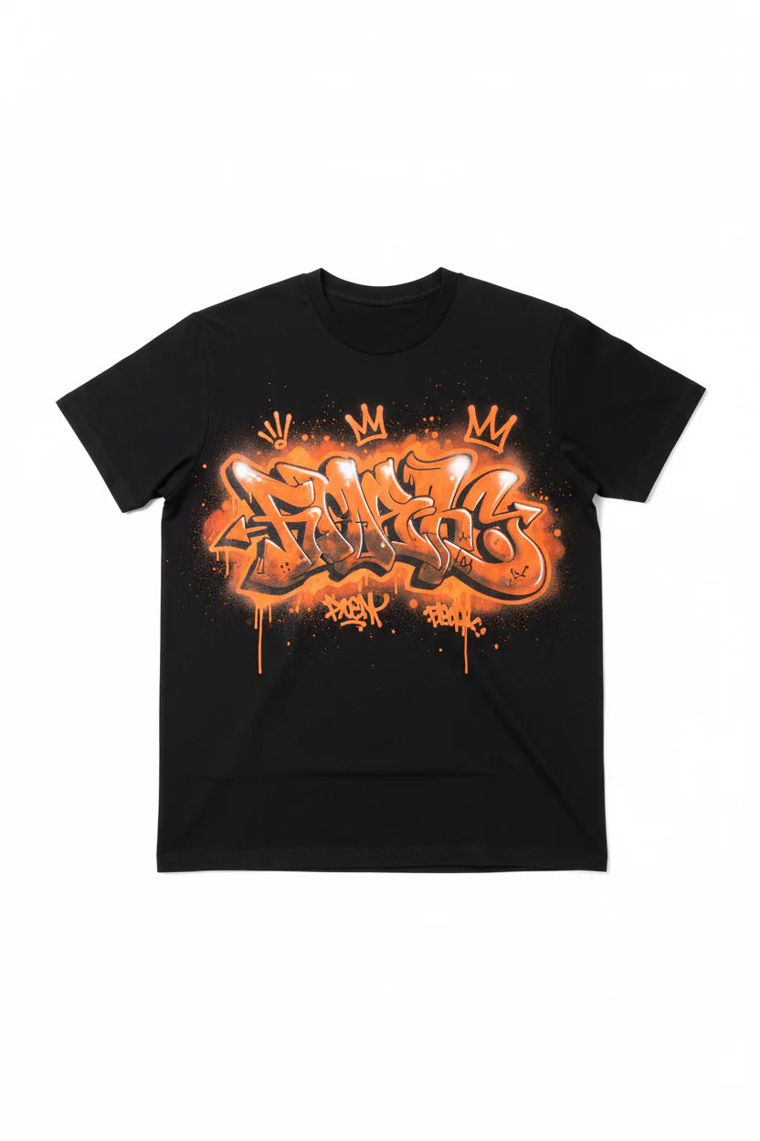 Women's Black Graffiti T-Shirt