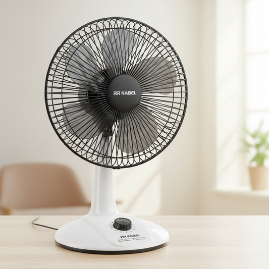 12", 41W, 41x18.5x41, RR KABEL, Table Fan with Grill Guard